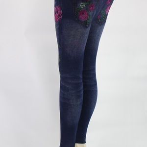 Blue jean leggings